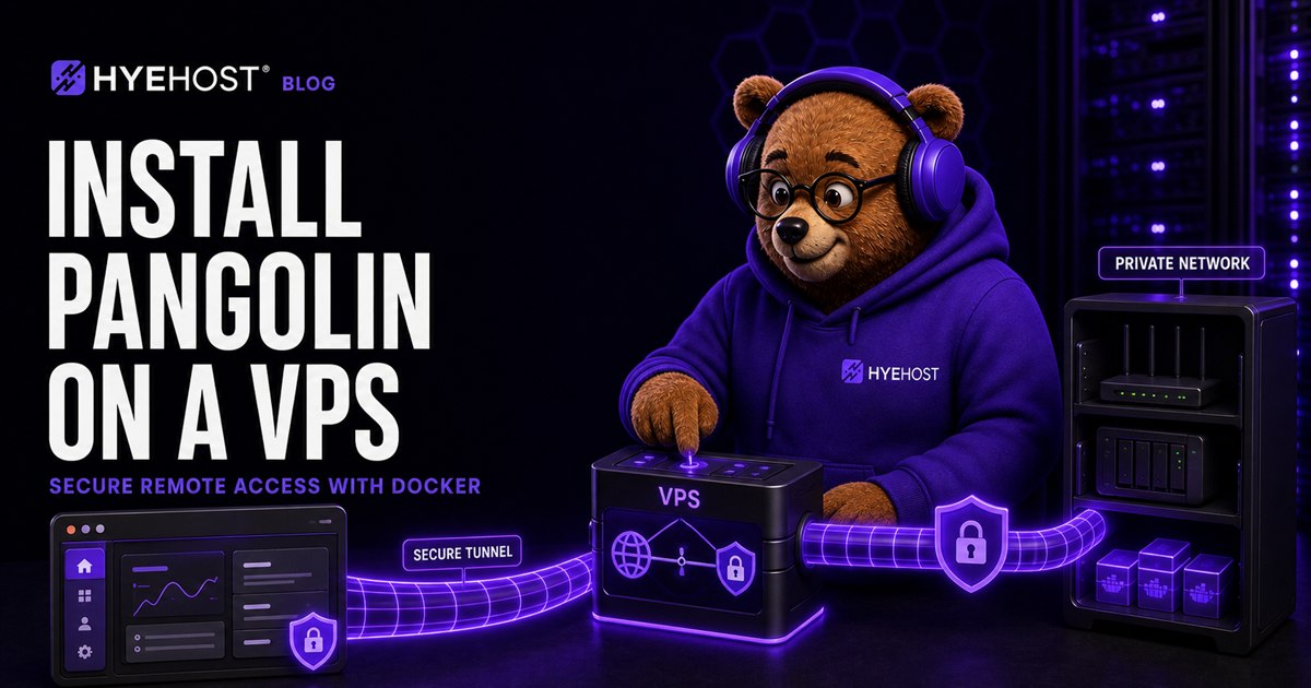 Install Pangolin on a VPS HYEHOST blog artwork